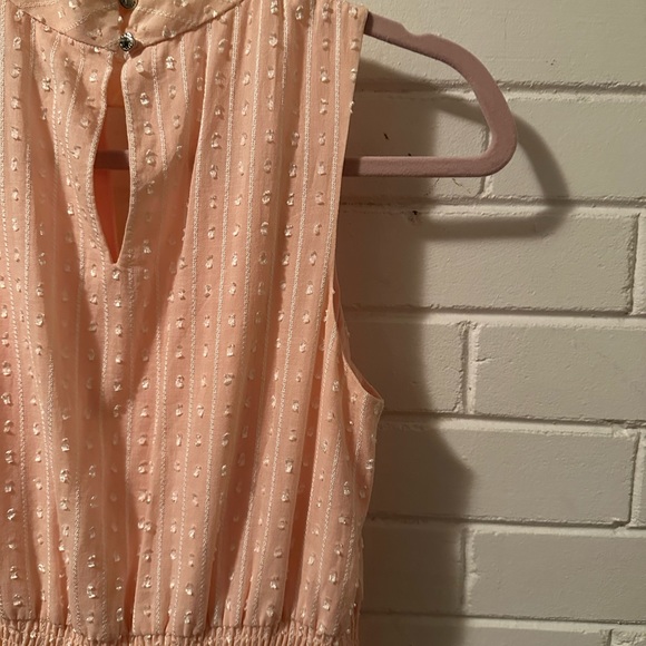 So pretty!! Tommy Hilfiger - Texture Cotton Blend Midi Dress - PINK - Size 4 - Picture 12 of 14